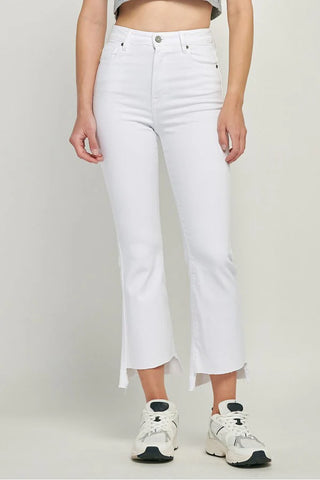 Hidden Happi Crop Flare Step Hem Jeans - Premium clothing at Lonnys NY - Just $91! Shop Womens clothing now