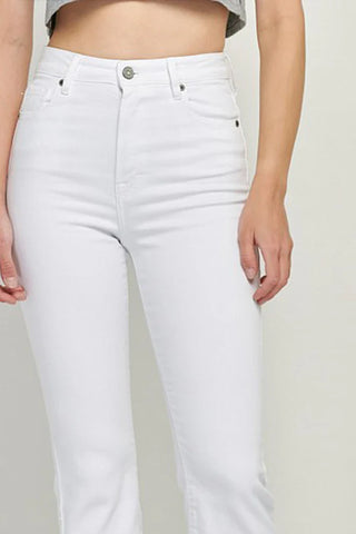 Hidden Happi Crop Flare Step Hem Jeans - Premium clothing at Lonnys NY - Just $91! Shop Womens clothing now