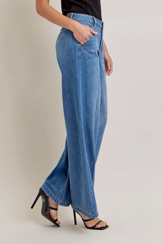 Hidden Jeans Nori Super Wide Leg Trousers - Premium clothing at Lonnys NY - Just $91! Shop Womens clothing now