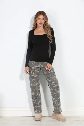Hidden Tracey Camo Cargo Jeans - Premium clothing at Lonnys NY - Just $96! Shop Womens clothing now
