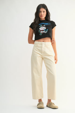 Just Black Denim Barrel Twist Jeans - Premium clothing at Lonnys NY - Just $95! Shop Womens clothing now