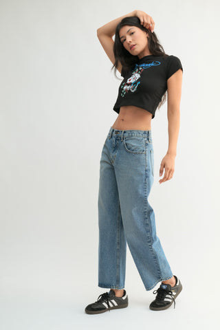 Just USA Denim Barrel Jeans - Premium clothing at Lonnys NY - Just $100! Shop Womens clothing now