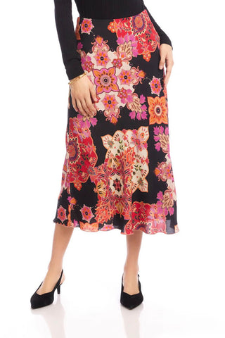 Karen Kane Bias Cut Midi Skirt