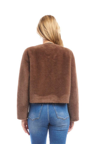 Karen Kane Reversible Faux Fur Jacket