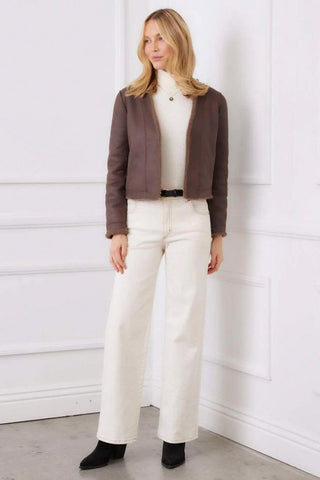 Karen Kane Reversible Faux Fur Jacket