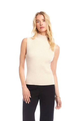 Karen Kane Ribbed Turtleneck Tank
