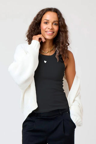 Kerri Rosenthal Basic Heart Tank Top - Premium clothing at Lonnys NY - Just $78! Shop Womens clothing now