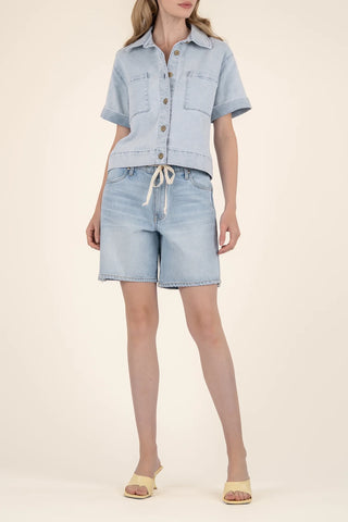 Kut Kiko Boxy Camp Shirt - Premium clothing at Lonnys NY - Just $103! Shop Womens clothing now