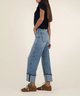 Kut Sienna High Rise Straight Leg Jeans