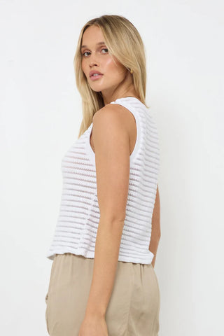 LA Made Sweater Stripe Button Up Tank - Premium clothing at Lonnys NY - Just $93! Shop Womens clothing now