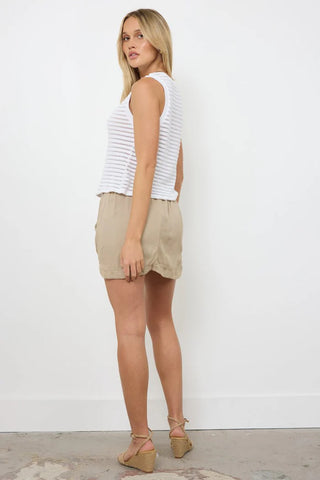 LA Made Sweater Stripe Button Up Tank - Premium clothing at Lonnys NY - Just $93! Shop Womens clothing now