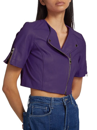 Lamarque Kirsi Cropped Leather Jacket - Premium clothing at Lonnys NY - Just $425! Shop Womens clothing now