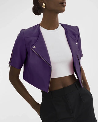 Lamarque Kirsi Cropped Leather Jacket - Premium clothing at Lonnys NY - Just $425! Shop Womens clothing now