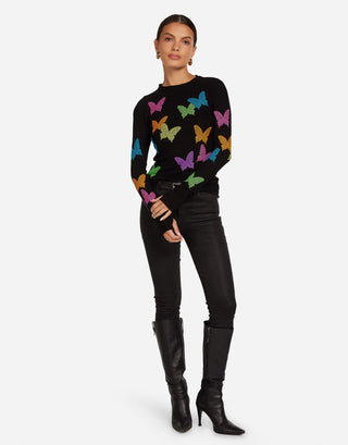 Lauren Moshi McKinley Neon Butterfly Top