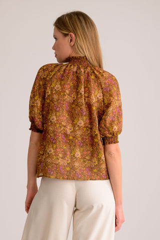 Lavender Brown Emerald Top