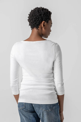 Lilla P 3/4 Sleeve Boatneck Top