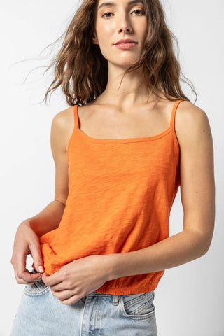 Lilla P Elastic Hem Cami - Premium cami at Lonnys NY - Just $66! Shop Womens clothing now