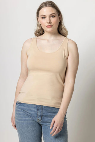 Lilla P Scoop Neck Tank - Premium tank top at Lonnys NY - Just $59! Shop Womens clothing now