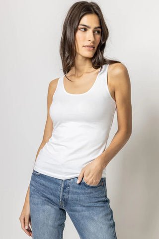 Lilla P Scoop Neck Tank - Premium tank top at Lonnys NY - Just $59! Shop Womens clothing now