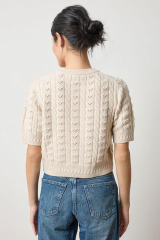 Lilla P Short Sleeve Cardigan Sweater