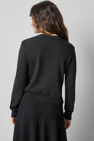 Lilla P Sparkle V Neck Cardigan