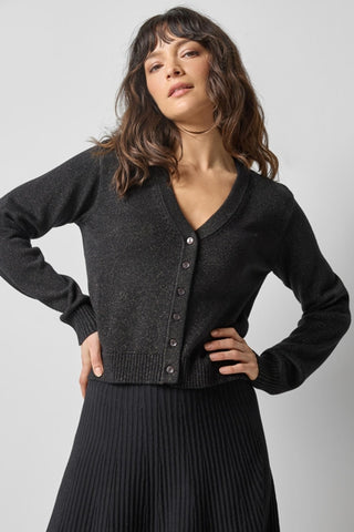 Lilla P Sparkle V Neck Cardigan