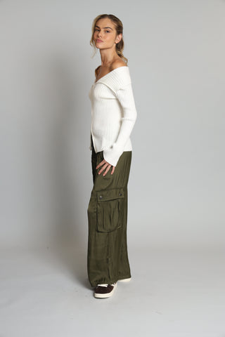 Lola + Sophie Marilyn Zip Front Sweater