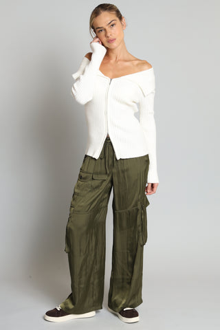 Lola + Sophie Marilyn Zip Front Sweater