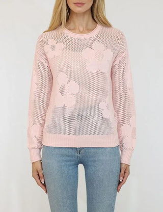 Lonnys Knit Flower Sweater - Premium clothing at Lonnys NY - Just $123! Shop Womens clothing now