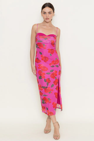 Love & Luxury Floral Midi Dress - Premium clothing at Lonnys NY - Just $88! Shop Womens clothing now