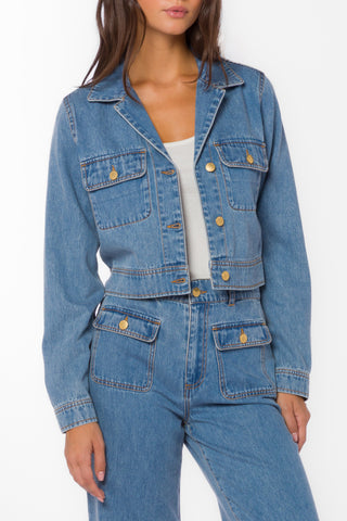 Velvet Hearts Mateo Cropped Denim Jacket - Premium clothing at Lonnys NY - Just $106! Shop Womens clothing now