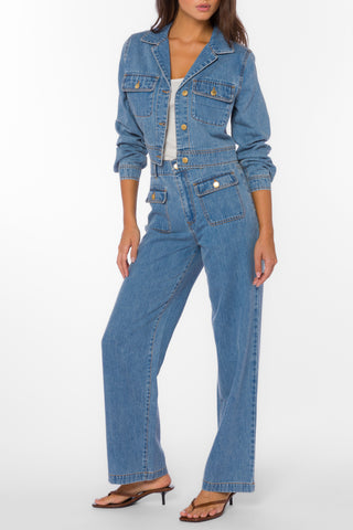 Velvet Hearts Mateo Cropped Denim Jacket - Premium clothing at Lonnys NY - Just $106! Shop Womens clothing now