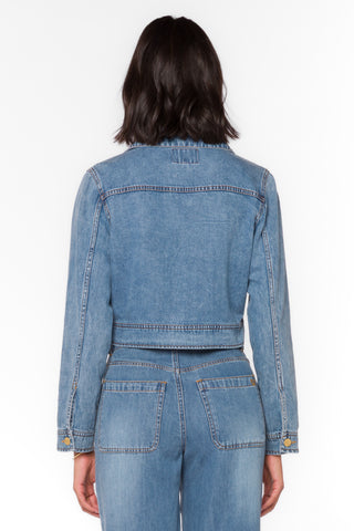 Velvet Hearts Mateo Cropped Denim Jacket - Premium clothing at Lonnys NY - Just $106! Shop Womens clothing now