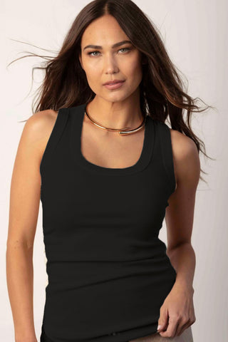 M.I.L.A. Morgan Shirred Side Tank Top - Premium tank top at Lonnys NY - Just $84! Shop Womens clothing now