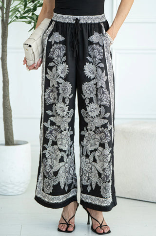 Madison Floral Print Wide Leg Pants - Premium clothing at Lonnys NY - Just $100! Shop Womens clothing now