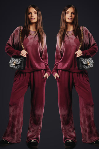 Michael Lauren Mabel Wide Leg Sweatpants