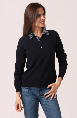 Minnie Rose Bandana Collar Pullover Shirt