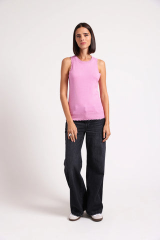 Minnie Rose Frayed Tank - Premium clothing at Lonnys NY - Just $104! Shop Womens clothing now