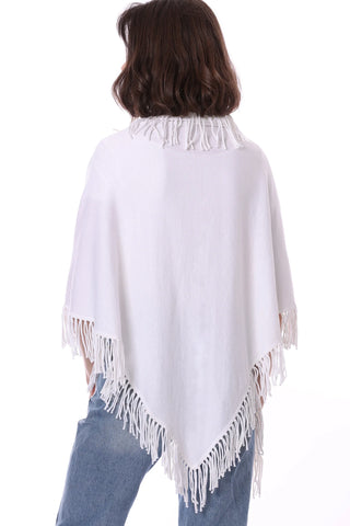 Minnie Rose Fringe Shawl - Premium clothing at Lonnys NY - Just $180! Shop Womens clothing now