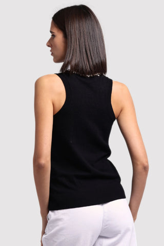 Minne Rose Jewel Neck Tank Top - Premium clothing at Lonnys NY - Just $196! Shop Womens clothing now