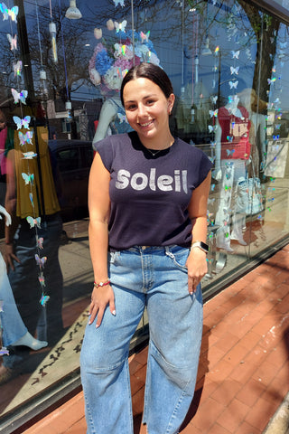 Minnie Rose Soleil Foil Tee Shirt - Premium clothing at Lonnys NY - Just $196! Shop Womens clothing now