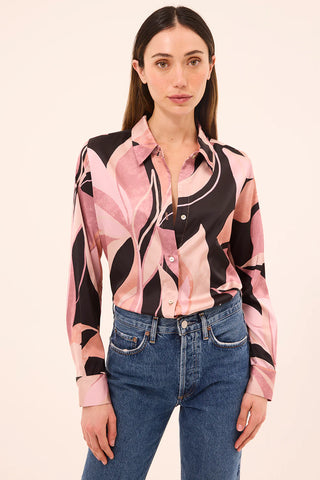Misa Celine Abstrat Floral Blouse