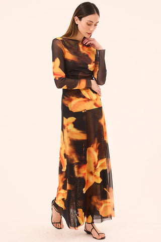 Misa Lira Yellow Flora Top