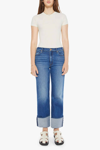 Mother Checkerboard Duster Flood Cuffed Jeans - Premium clothing at Lonnys NY - Just $278! Shop Womens clothing now