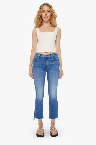 Mother The Insider Crop Step Fray - Premium Jeans at Lonnys NY - Just $238! Shop Womens clothing now