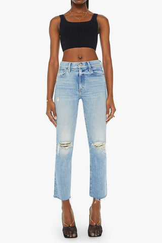 Mother Insider Flood Fray Jeans - Premium clothing at Lonnys NY - Just $288! Shop Womens clothing now