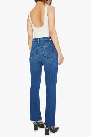 Mother Lil Hustler Flood Frayed Jeans - Premium clothing at Lonnys NY - Just $238! Shop Womens clothing now