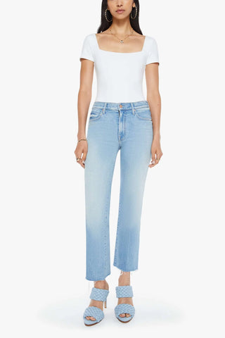 Mother Kick It Ankle Fray Jeans - Premium clothing at Lonnys NY - Just $248! Shop Womens clothing now
