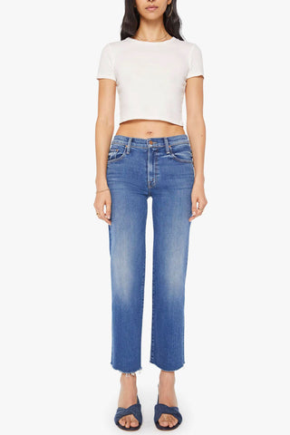 Mother Mid Rise Rambler Ankle Fray - Dugout Doobies