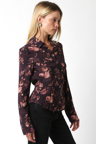 Olivaceous Angela Floral Shirt - Premium clothing at Lonnys NY - Just $59! Shop Womens clothing now
